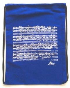 Opakowanie Plecak - Worek bawełniany granatowy ''Nuty Chopina