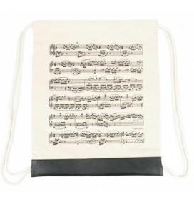 Opakowanie Plecak (worek) kremowy z motywem nut