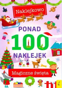 Okładka książki Ponad 100 naklejek Magiczna zima