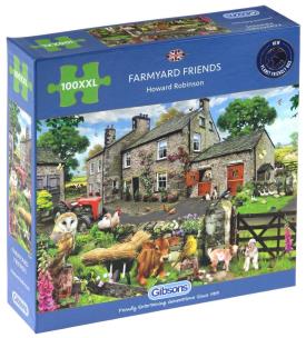 Opakowanie Puzzle 100 XXL Przyjaciele z jednej farmy G3