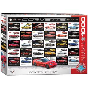Opakowanie Puzzle 1000 Corvette ewolucja 6000-0683