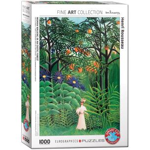 Opakowanie Puzzle 1000 Kobieta w egzotycznym lesie, Henri Rousseau 6000-5608