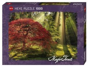Opakowanie Puzzle 1000 Magiczny las o zachodzie słońca