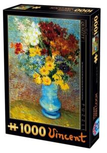 Opakowanie Puzzle 1000 Van Gogh, Kwiaty w niebieskim wazonie