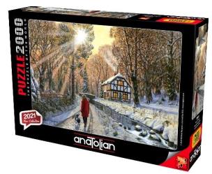 Opakowanie Puzzle 2000 Zima w lesie