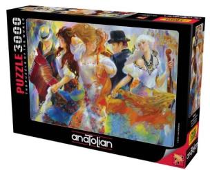 Opakowanie Puzzle 3000 Kolorowe tańce