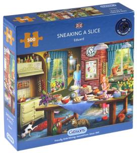 Opakowanie Puzzle 500 Ukradkiem po łakocie G3