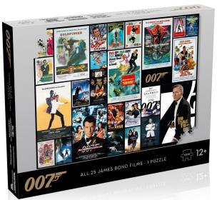 Puzzle James Bond 007 Posters. Wydawca: Winning Moves. Multiszop.pl Opakowanie Puzzle James Bond 007 Posters