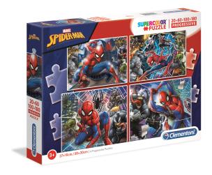 Opakowanie Puzzle Supercolor 4w1 20+60+100+180 Spider-Man