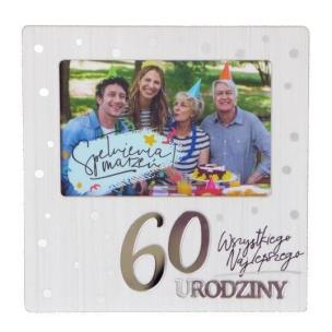 Opakowanie Ramka Moments RM-021 Urodziny 60 biała