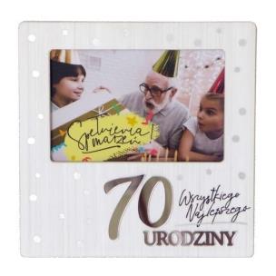 Opakowanie Ramka Moments RM-022 Urodziny 70 biała