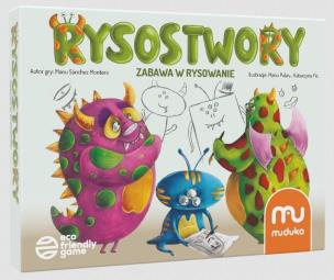 Rysostwory - Zabawa w rysowanie. Wydawca: Muduko. Multiszop.pl Opakowanie Rysostwory - Zabawa w rysowanie