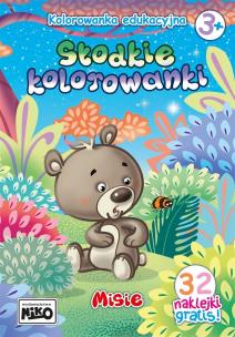 Okładka książki Słodkie kolorowanki. Misie