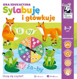 Okładka książki Sylabuję i główkuję Gra edukacyjna Kapitan Nauka
