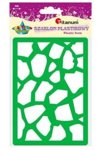 Opakowanie Szablon plastikowy A6 kamień zielony, fioletowy