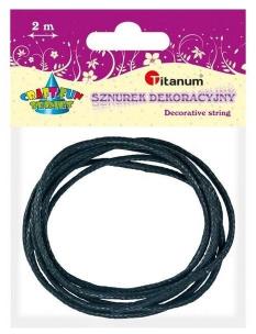 Opakowanie Sznurek poliuretanowy 1.5mmx2m czarny