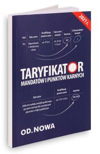Okładka książki Taryfikator mandatów i punktów karnych 2020
