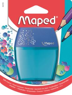 Opakowanie Temperówka Maped Shaker 2 otwory niebieska blister