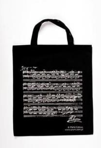 Opakowanie Torba czarna - nuty Chopina