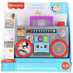 Ucz się i śmiej. Radiomagnetofon Szczeniaczka. Wydawca: Fisher-Price. Multiszop.pl Opakowanie Ucz się i śmiej. Radiomagnetofon Szczeniaczka
