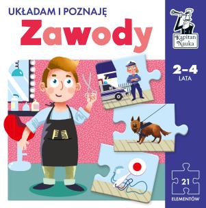 Okładka książki Układam i poznaję Zawody Kapitan Nauka