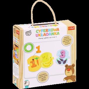 Opakowanie Układanka Cyferki Zabawka drewniana 61441