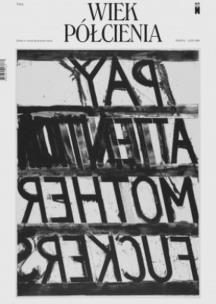 Okładka książki Wiek półcienia. Teksty