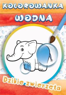 Okładka książki Wodne kolorowanki Dzikie zwierzęta