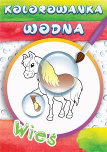 Okładka książki Wodne kolorowanki Wieś