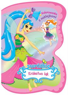 Okładka książki Wróżki. Królestwo łąk. Kolorowanka z naklejkami