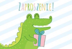 Opakowanie Zaproszenie ZZ-072 Krokodyl (5 szt.)