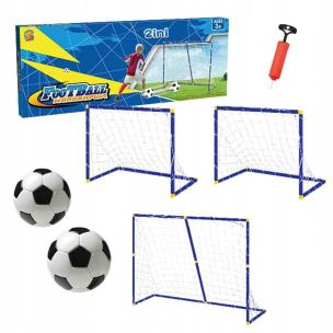Opakowanie Zestaw 2 bramek z akcesoriami do piłki nożnej