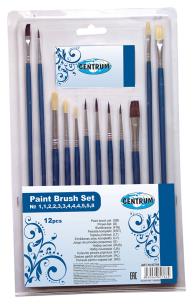 Opakowanie Zestaw pędzli drewnianych 12szt blister 82786