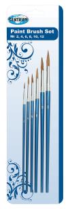 Opakowanie Zestaw pędzli okrągłych  6 szt (nr 2,4,6,8,10,12 ) blistr 80656