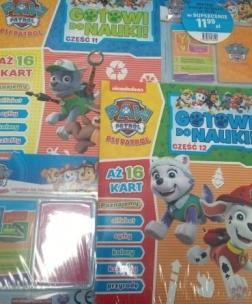 Okładka książki Zestaw Psi patrol Gotowi do nauki cz.11-12 + karty