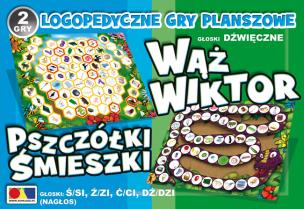Opakowanie 2 gry Wąż Wiktor/Pszczółki Śmieszki