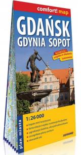 Okładka książki Comfort!map Gdańsk, Gdynia, Sopot 1:26 000