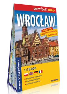 Comfort! map Wrocław 1:18 000 mapa MINI. Wydawca: ExpressMap. Multiszop.pl Opakowanie Comfort! map Wrocław 1:18 000 mapa MINI