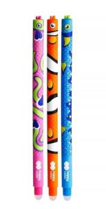 Opakowanie Długopis usuwalny Rybki niebieski (60szt)