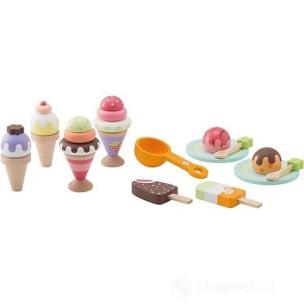 Opakowanie Drewniany zestaw lodów