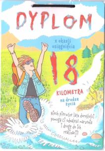 Opakowanie Dyplom - osiemnastka chłopak