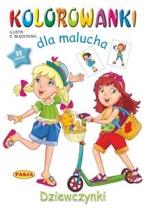 Okładka książki Dziewczynki. Kolorowanki dla malucha