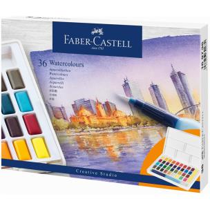 Opakowanie Farby akwarelowe Faber-Castell w kostkach 36 kolorów