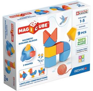 Opakowanie Geomag Magicube 3 Shapes Recycled Animals 9 el.