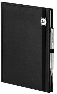 Opakowanie Kalendarz 2022 B5 Cross z gumką tyg. Czarny