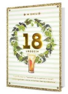 Opakowanie Karnet B6 Osiemnastka HM200-2292