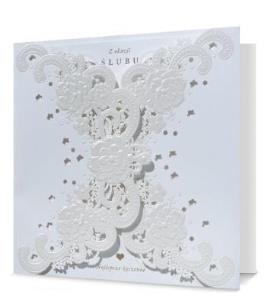 Opakowanie Karnet kwadratowy Ślub HMPremium-204