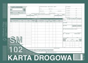 Opakowanie Karta Drogowa - samochód ciężarowy A4 SM/102-numerowany A4