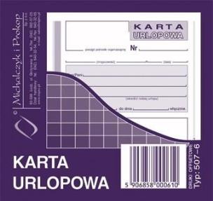 Opakowanie Karta urlopowa 507-6