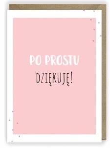 Opakowanie Kartka okolicznościowa, eko koperta Dziękuję K001